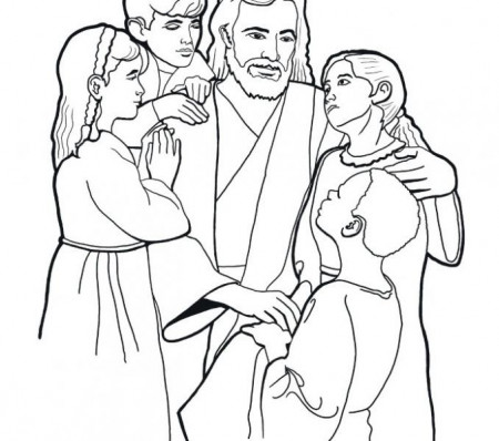 Free Coloring Book Jesus And The Children Coloring Page Fresh At ...