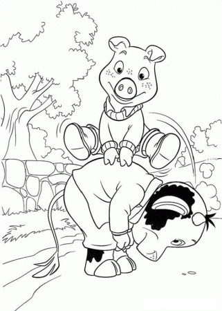 Piggley Winks Jump Over His Friend Back in Jakers! the Adventure ...