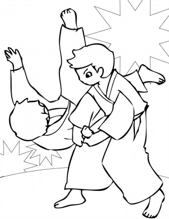 Coloring Page For Sports Kids