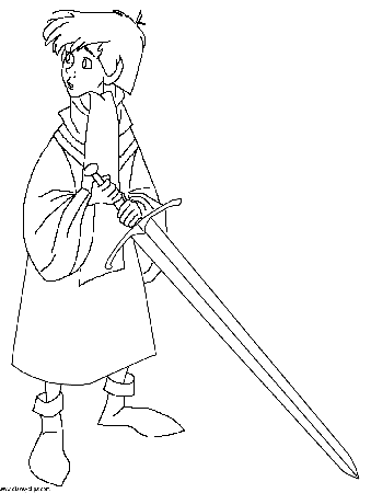 King Arthur Coloring Page
