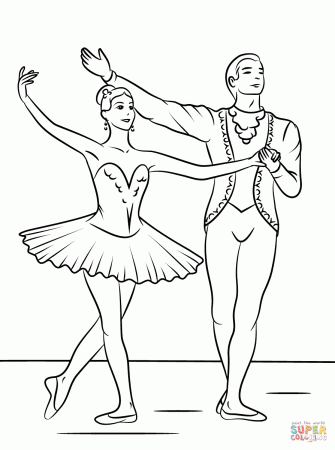 Sleeping Beauty Ballet coloring page | Free Printable Coloring Pages
