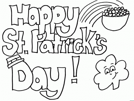 Top 10 St Patricks Day Coloring Pages For Kids