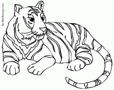 Tiger Printable - Coloring Pages for Kids and for Adults