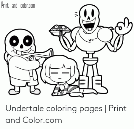 Print-And-Colorcom Undertale Coloring Pages | Print and ...