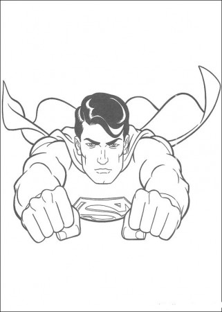 Superman Coloring Pages For Kids Page 1
