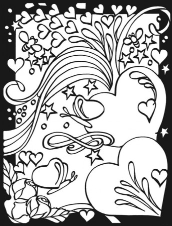 Cool Coloring Pages Of Hearts at GetDrawings.com | Free for ...