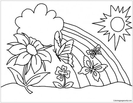 Coloring Pages : Coloring Pages Of Butterflies And Flowers Charlie ...