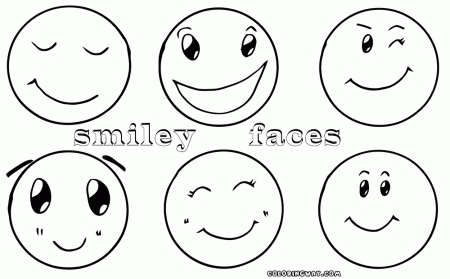 Smiley face coloring pages | Coloring pages to download and print