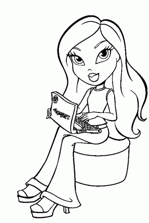 Free Bratz drawing to print and color - The Bratz Kids Coloring Pages