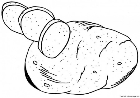 sweet potato coloring page - Clip Art Library