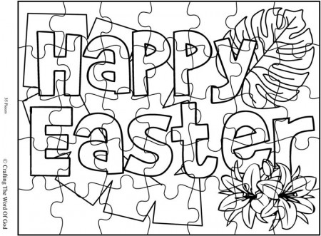 Happy Easter 1 Puzzle- Activity Sheet « Crafting The Word Of God