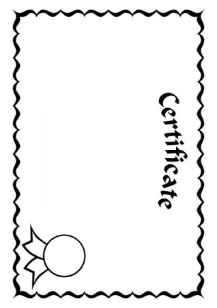 Coloring Page certificate - free printable coloring pages - Img 10107