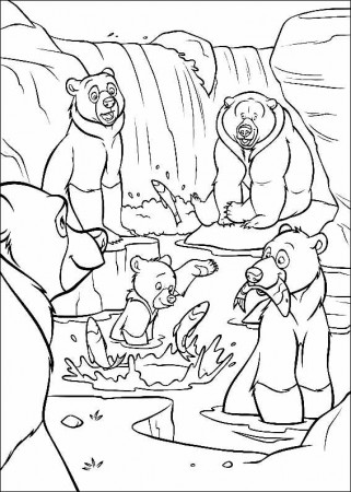 Brother Bear coloring pages to print - Brother Bear Kids Coloring Pages