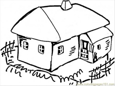 House In The Village Coloring Page for Kids - Free Ukraine Printable Coloring  Pages Online for Kids - ColoringPages101.com | Coloring Pages for Kids