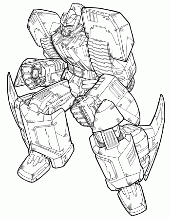 grimlock transformer coloring pages - Clip Art Library