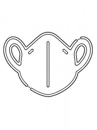 Face mask Coloring Page | 1001coloring.com