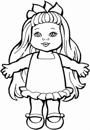 Baby Doll Coloring Page Fresh Baby Alive Coloring Pages Coloring Pages |  Monster coloring pages, Cat coloring page, Doll drawing