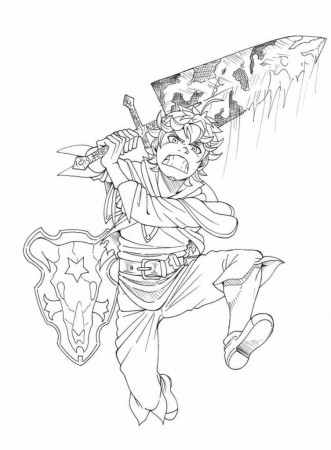 asta power Coloring Page - Anime Coloring Pages