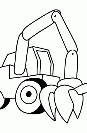 Construction Tractor coloring page ♥ Online or Printable for Free!
