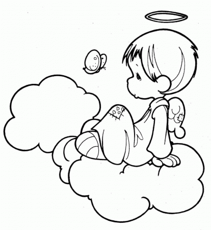 Angel Wings Coloring Pages Angel Coloring Pages Free Guardian ...