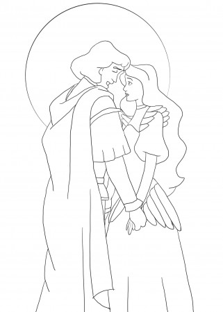 Odette Swan Princess Coloring Pages
