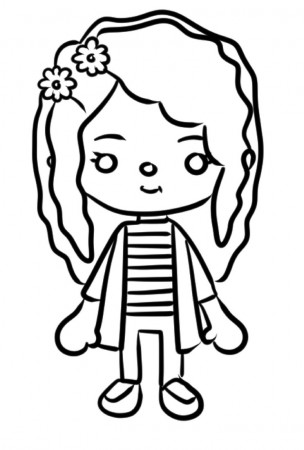 Toca Boca Girl Coloring Page Printable Coloring Page For Kids ...