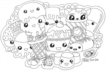 Get This Food Kawaii Coloring Pages Free to Print !