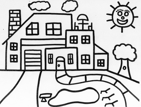 Coloring Pages : Coloring Pages House Astonishing Buildings And Architecture  Printable Haunted Color Ideas Astonishing House Coloring Pages ~ Off-The  Wall ATL