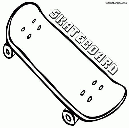 Skateboard coloring pages | Coloring pages to download and print