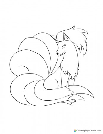 Pokemon - Ninetales Coloring Page | Coloring Page Central