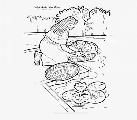 God Protects Moses Coloring Page , Transparent Cartoon, Free ...