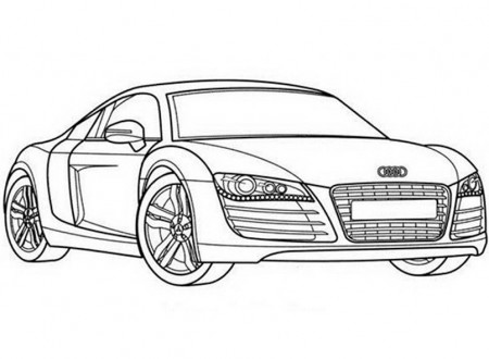 Audi R8 Coloring Pages at GetDrawings | Free download