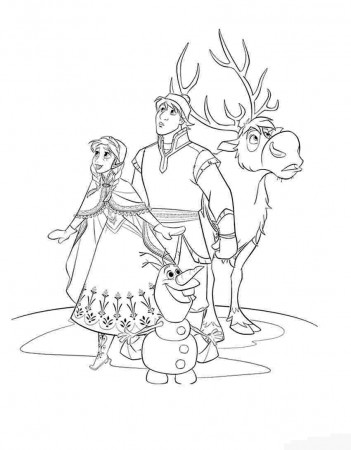 frozen coloring pages all characters disneys frozen character ...
