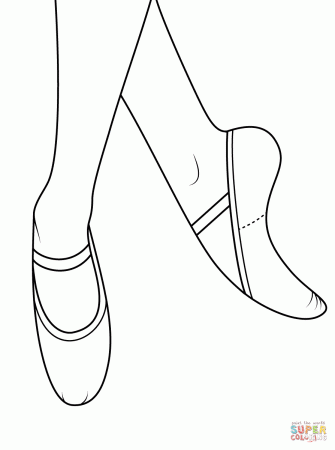Ballet Shoes coloring page | Free Printable Coloring Pages