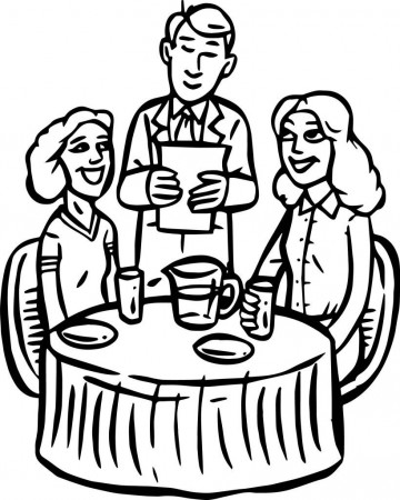 Restaurant Coloring Pages | Coloring pages, Coloring pictures for ...