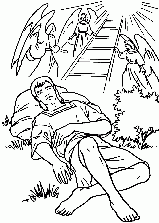 Jacob And Esau, Coloring Page free image