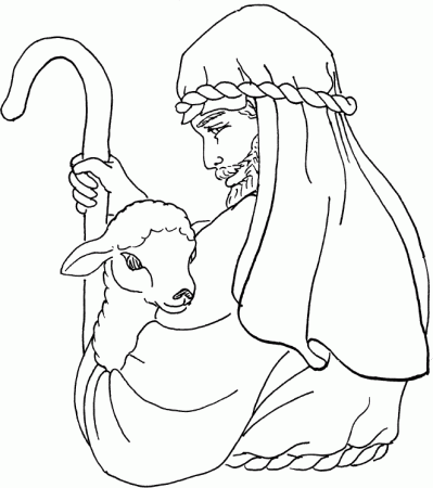The Good Shepherd Coloring Page