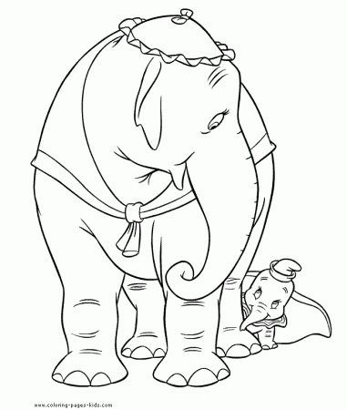 Dumbo coloring pages - Coloring pages for kids - disney coloring 