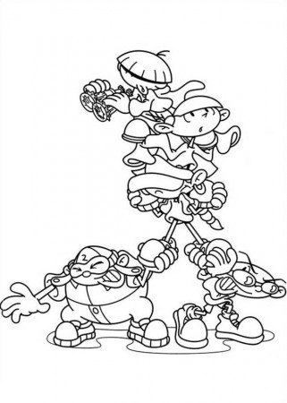 Codename Kids Next Door All Characters Coloring Pages | Bulk Color