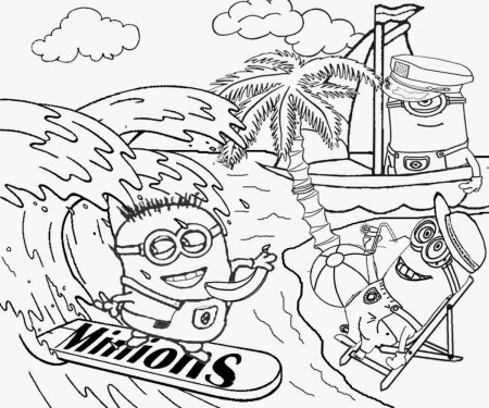 Coloring pages, Minions and Coloring