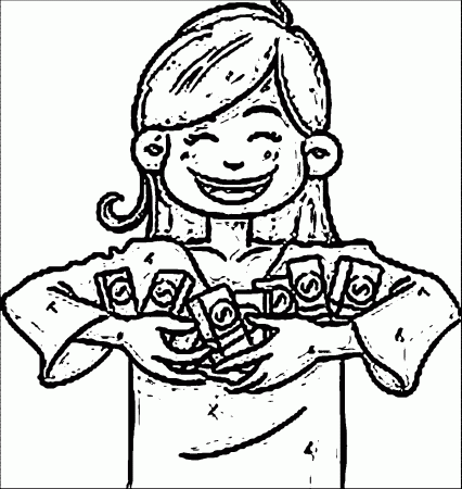 Excellent Money Coloring Page Adult Inventiveness ~ Kampoes ...