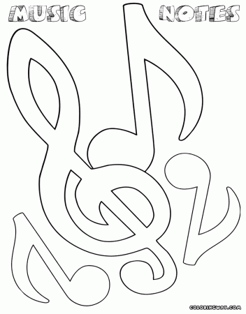 Music Notes coloring pages | Coloring pages to download and print