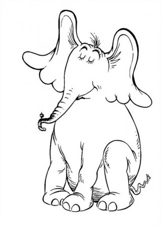 Dr Seuss Coloring Pages Horton Hears A Who - High Quality Coloring ...