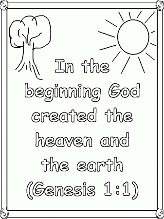 Haystack Bible Commentary: Gen 1:1: "In the beginning God Created ...