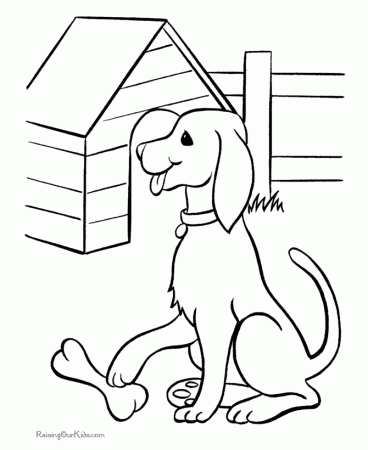 easy free coloring pages of s puppies. free printable dogs puppies ...