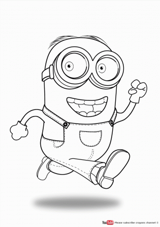 Related Dave Minion Coloring Pages item-17284, Minions Coloring ...