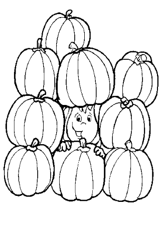 Pumpkin Coloring Pages for Preschool | Coloring