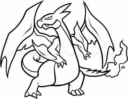 Charizard Mega Evolution Coloring Pages - High Quality Coloring Pages