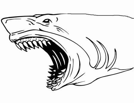 Jaws Shark Coloring Pages For Kids #eUp : Printable Sharks ...
