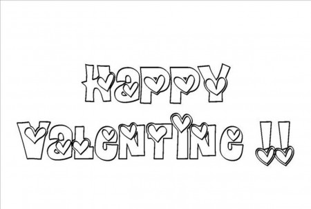 Printable Happy Valentines Day Coloring Pages | Valentine Coloring ...